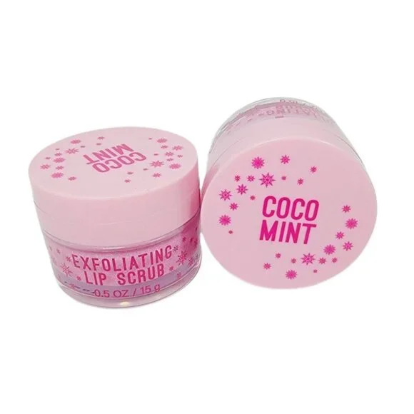 2 COCO MINT Bath Body Works Exfoliating Lip Scrub PINK SPARKLE NEW Sealed - Picture 2 of 6